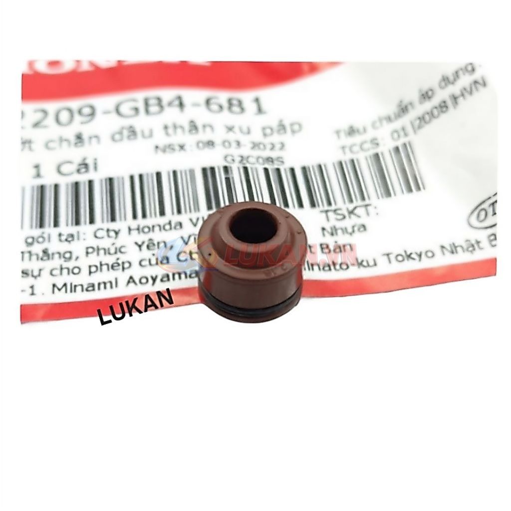 Phốt, phớt chắn dầu thân cây xupap DREAM, WAVE, FUTURE, CUB... zin Honda 12209-GB4-681 - Ảnh 4