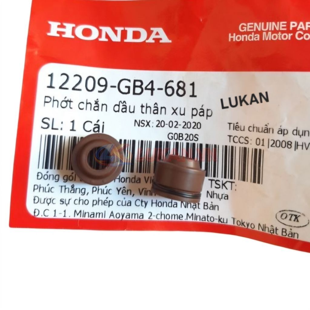 Phốt, phớt chắn dầu thân cây xupap DREAM, WAVE, FUTURE, CUB... zin Honda 12209-GB4-681 - Ảnh 5