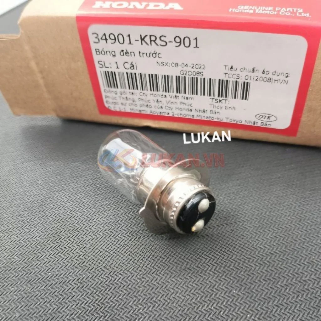 Bóng đèn pha trước xe DREAM ,WAVE ,FUTURE... zin Honda 34901-KRS-901 - Ảnh 3