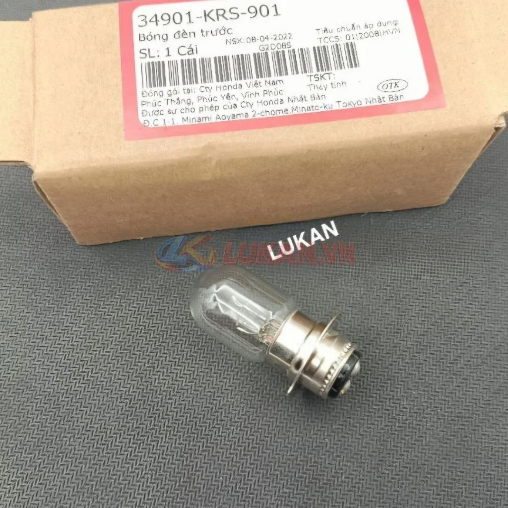 Bóng đèn pha trước xe DREAM ,WAVE ,FUTURE... zin Honda 34901-KRS-901 - Ảnh 4