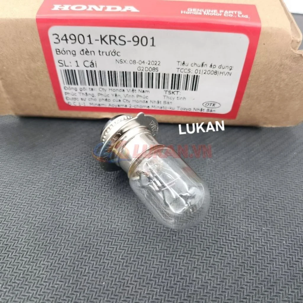 Bóng đèn pha trước xe DREAM ,WAVE ,FUTURE... zin Honda 34901-KRS-901