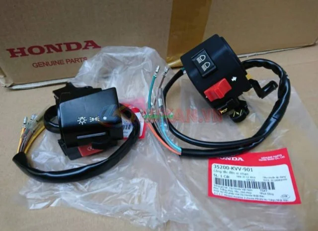 Cặp cùm nút công tắc xe Super DREAM Việt zin Honda 35200-KVV-901, 35150-KVV-901 - Ảnh 4