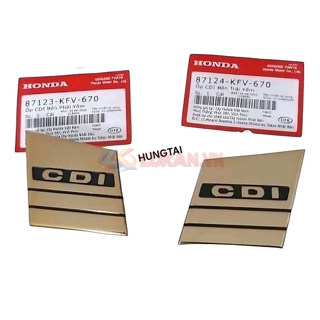 Cặp CDI gắn lưỡi yếm xe DREAM màu vàng luôn phe gài zin 87223-KFV-670, 87224-KFV-670 - Ảnh 4