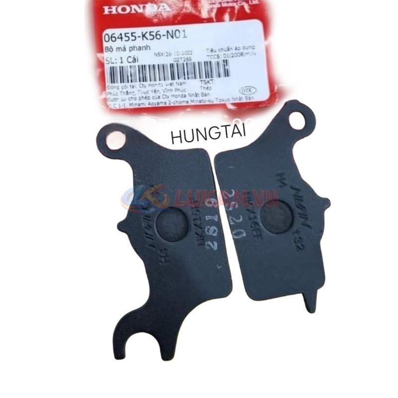 Bố thắng, má phanh đĩa trước xe WINNER, SONIC 150 zin Honda 06455-K56-N01