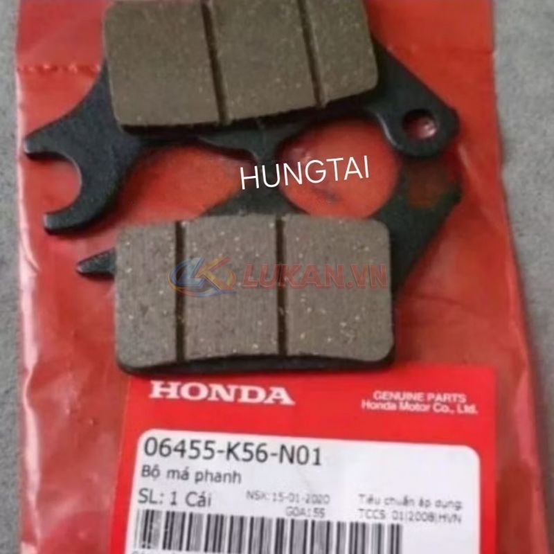 Bố thắng, má phanh đĩa trước xe WINNER, SONIC 150 zin Honda 06455-K56-N01 - Ảnh 4