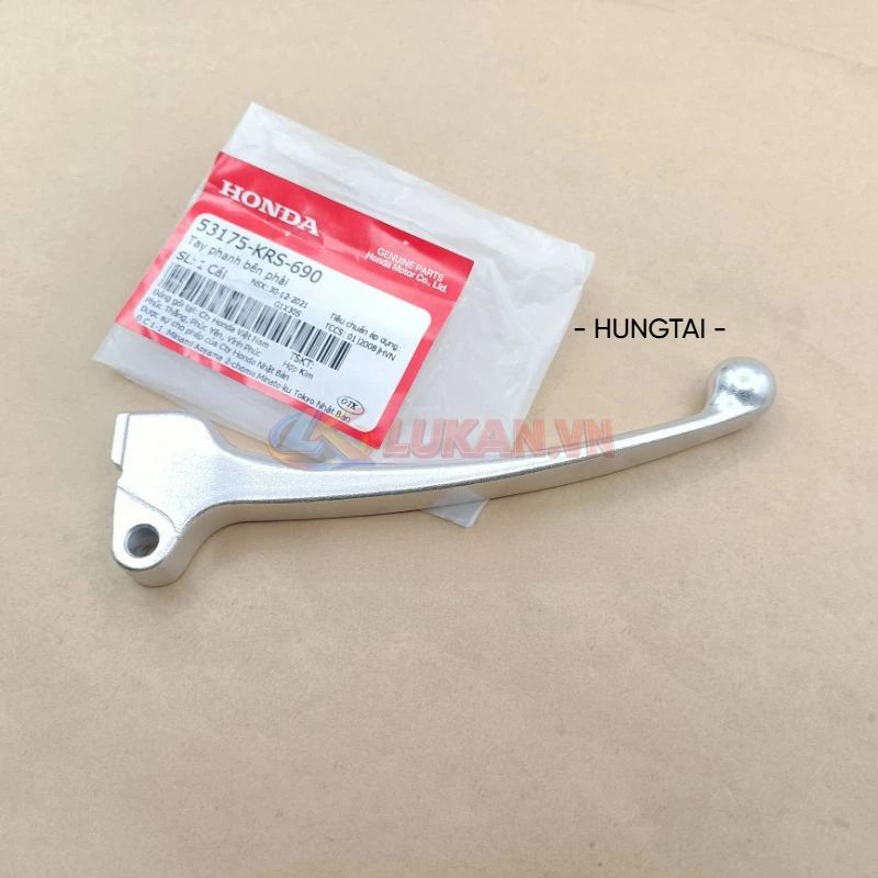 Tay thắng , phanh đùm trước WAVE A, ALPHA 100 2006-2016... zin 53175-KRS-690