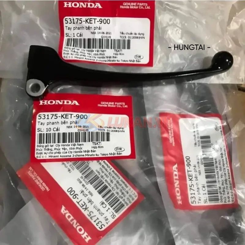 Tay thắng phanh đùm trước xe WAVE ALPHA đời đầu zin Honda 53175-KET-900 - Ảnh 2
