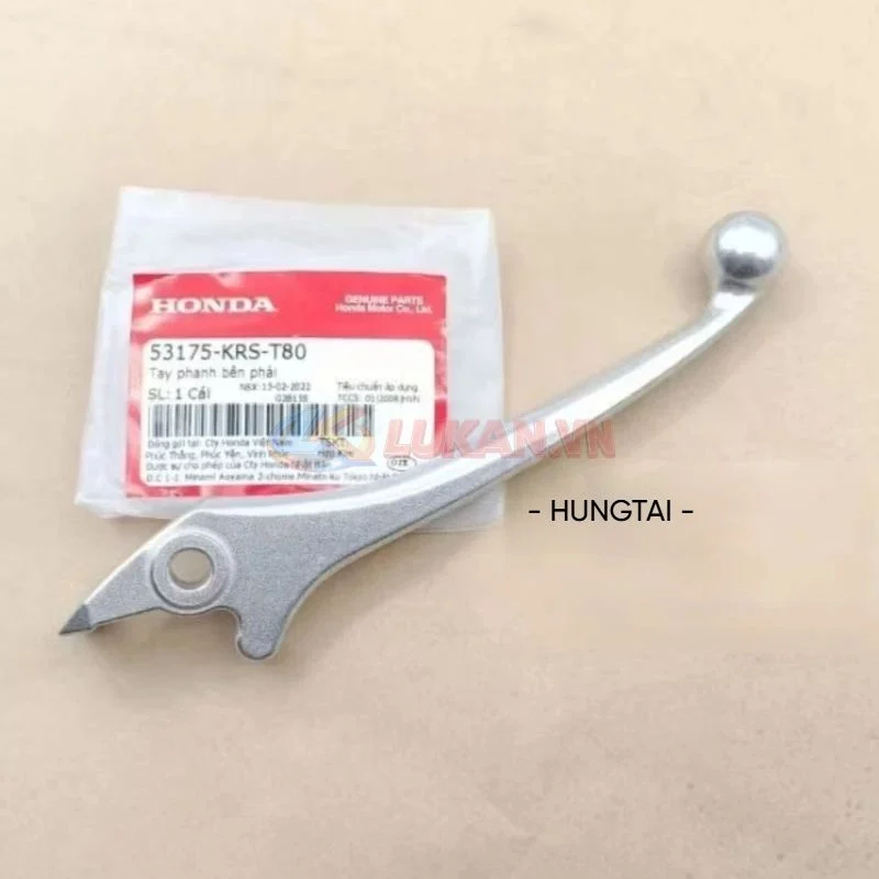 Tay thắng, phanh đĩa trước WAVE S110, RS, S100, RSX, FUTURE... Bạc zin Honda 53175-KRS-T80 - Ảnh 4