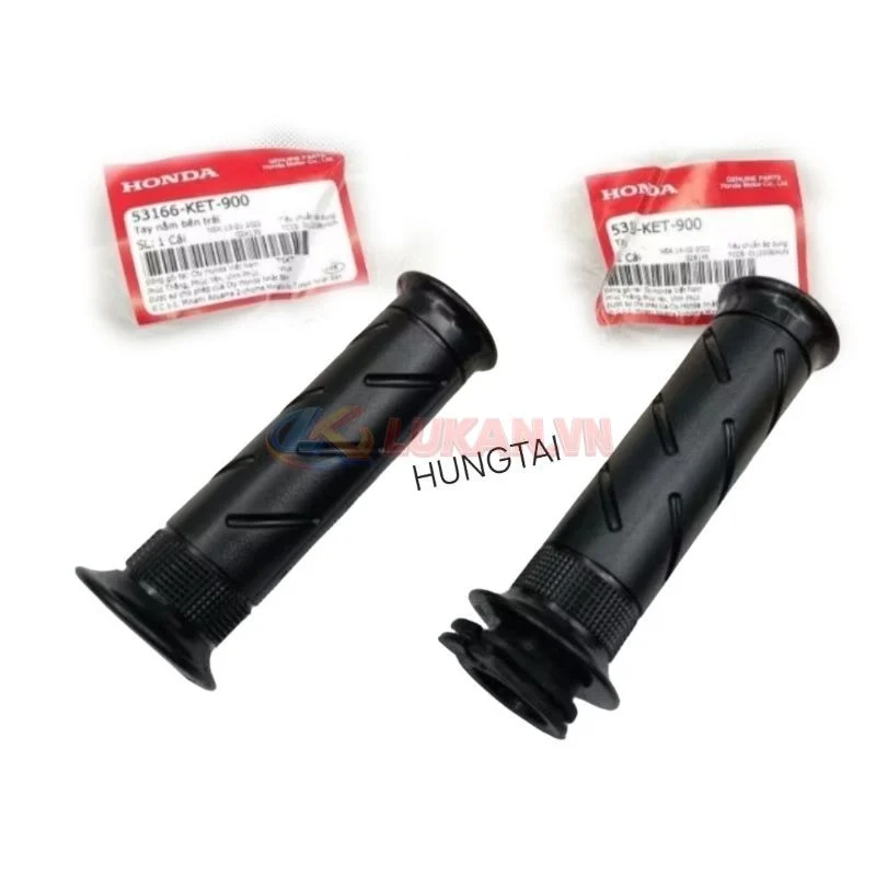 Cặp cao su bao tay nắm, lái xe WAVE ALPHA, ZX đời đầu zin 53166-KET-900, 53140-KET-900 - Ảnh 2