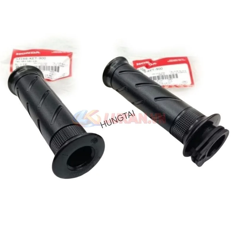 Cặp cao su bao tay nắm, lái xe WAVE ALPHA, ZX đời đầu zin 53166-KET-900, 53140-KET-900