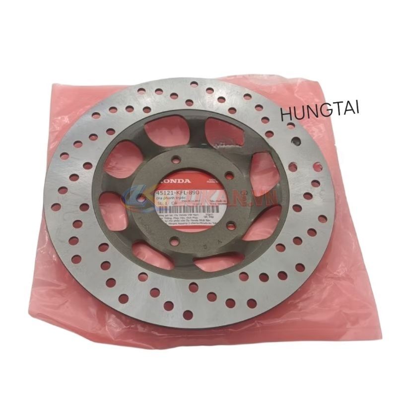 Đĩa thắng, phanh trước 5 lỗ xe FUTURE 1, WAVE ZX... zin Honda 45121-KFL-890 - Ảnh 3