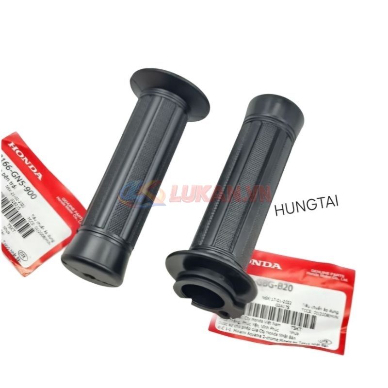 Cặp cao su bao tay nắm, lái xe DREAM zin Honda 53166-GN5-900, 53140-GBG-B20