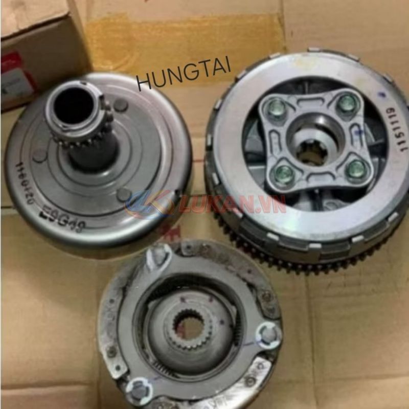 Bộ nhông nồi côn, li hợp WAVE ALPHA, ZX, A, RS, RSX, S100..... zin - Ảnh 2