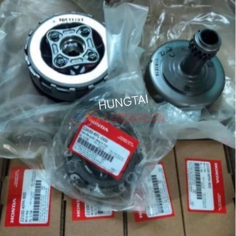 Bộ nhông nồi côn, li hợp WAVE ALPHA, ZX, A, RS, RSX, S100..... zin - Ảnh 4