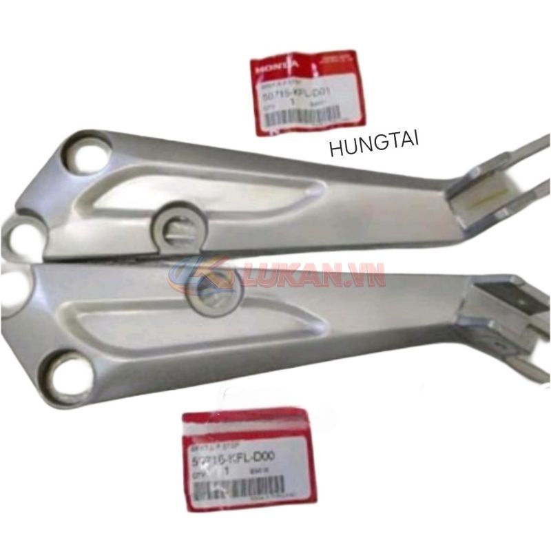Cặp đùi pass nhôm để chân sau dài WAVE Thái zin Honda 50716-KFL-D00, 50715-KFL-D01 - Ảnh 3