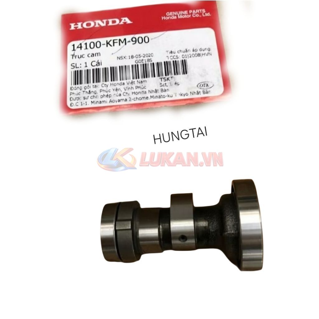 Trục cốt cam, động cơ xe DREAM, WAVE, FUTURE 1... zin Honda 14100-KFM-900 - Ảnh 4