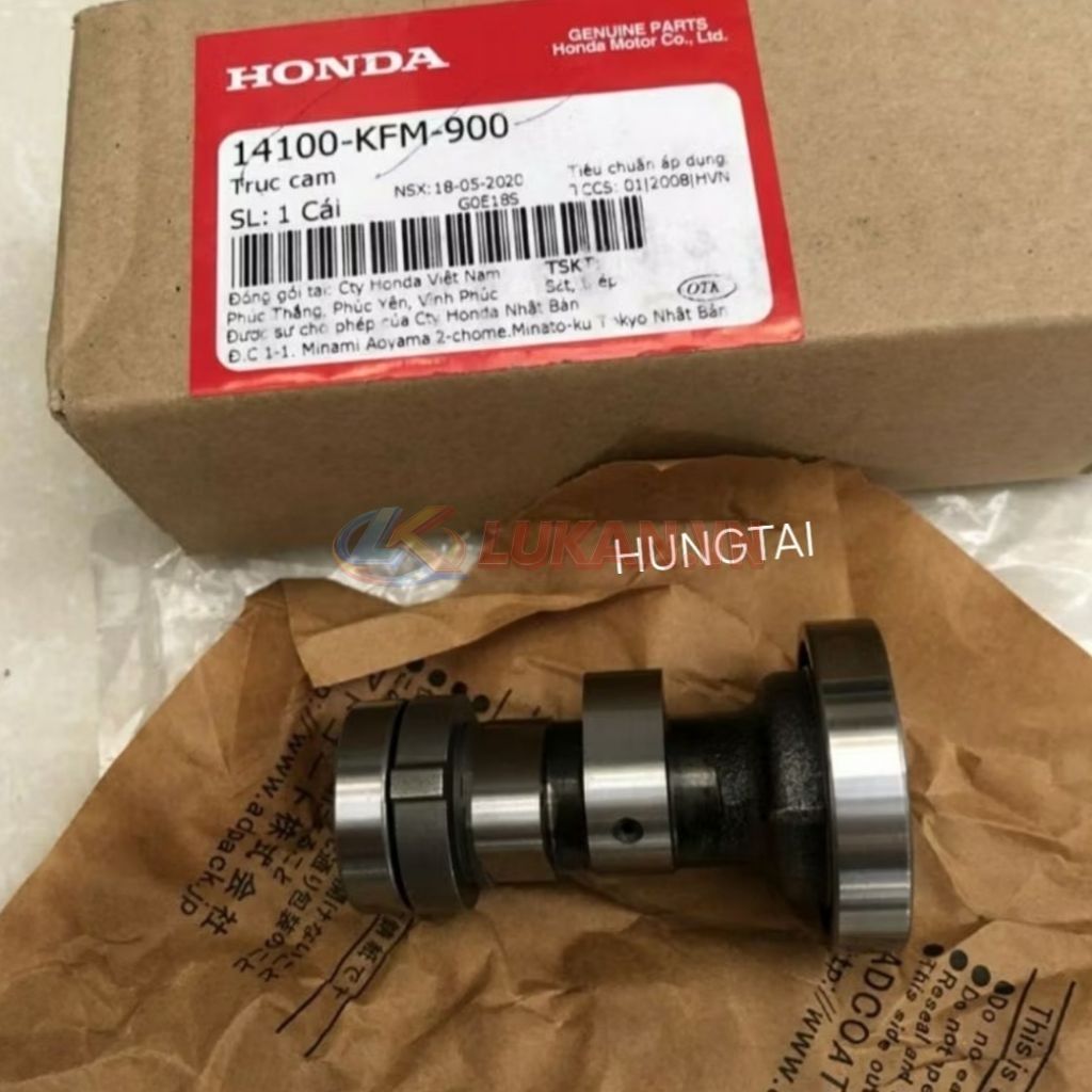 Trục cốt cam, động cơ xe DREAM, WAVE, FUTURE 1... zin Honda 14100-KFM-900 - Ảnh 5