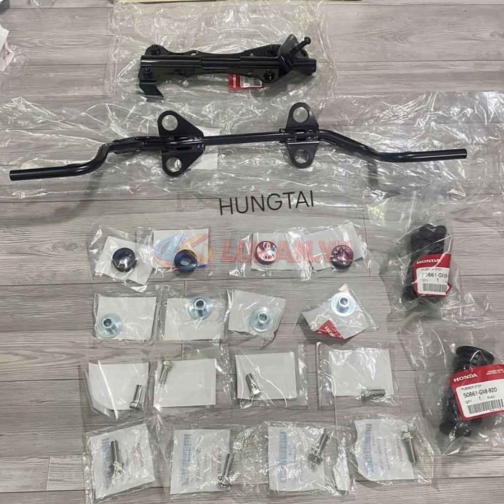 Full bộ càng gác chân máy giữa 2 tầng WAVE Thái, FUTURE 1.... zin Honda - Ảnh 2