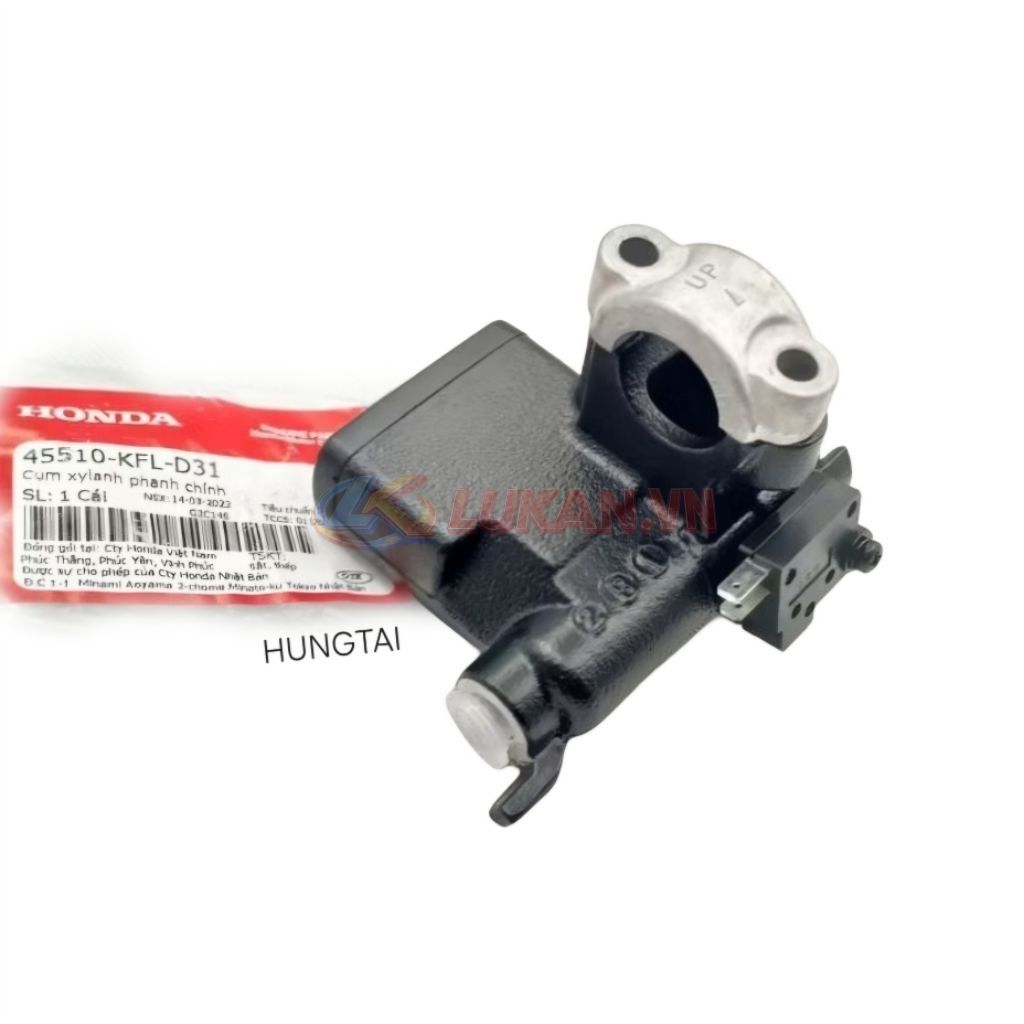 Cùm bình dầu thắng, phanh đĩa trước WAVE ZX, RS, S100, RSX... zin Honda 45510-KFL-D31 - Ảnh 2