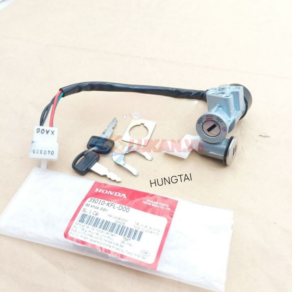 Bộ ổ khóa, công tắc điện xe WAVE THÁI, ALPHA, ZX.... zin chính hãng 35010-KFL-D00 - Ảnh 2