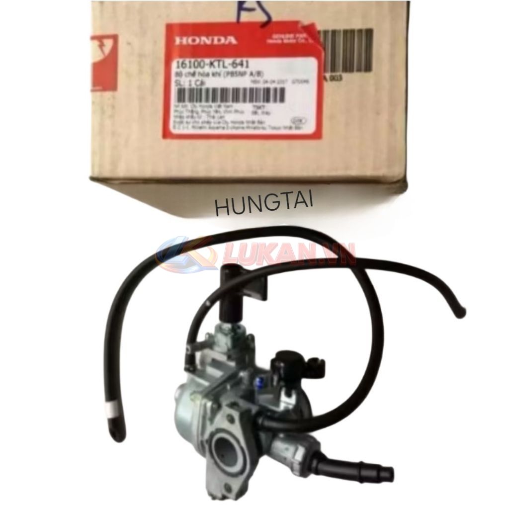 Bình xăng con, chế hòa khí WAVE A, RS, S100, RSX... zin Honda 16100-KTL-641