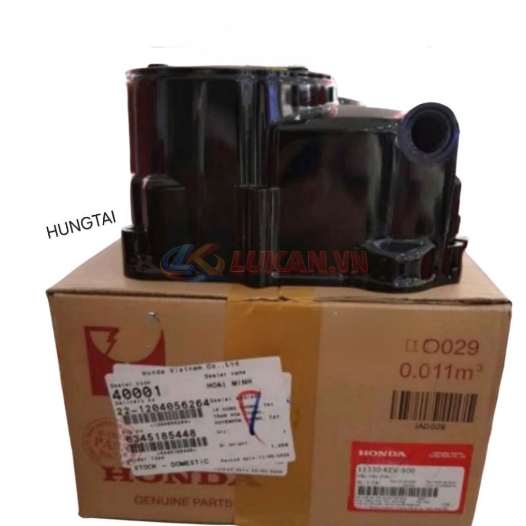 Lốc nắp máy phải, nồi côn WAVE Thái, ALPHA, A, RS... Đen zin Honda - Ảnh 4