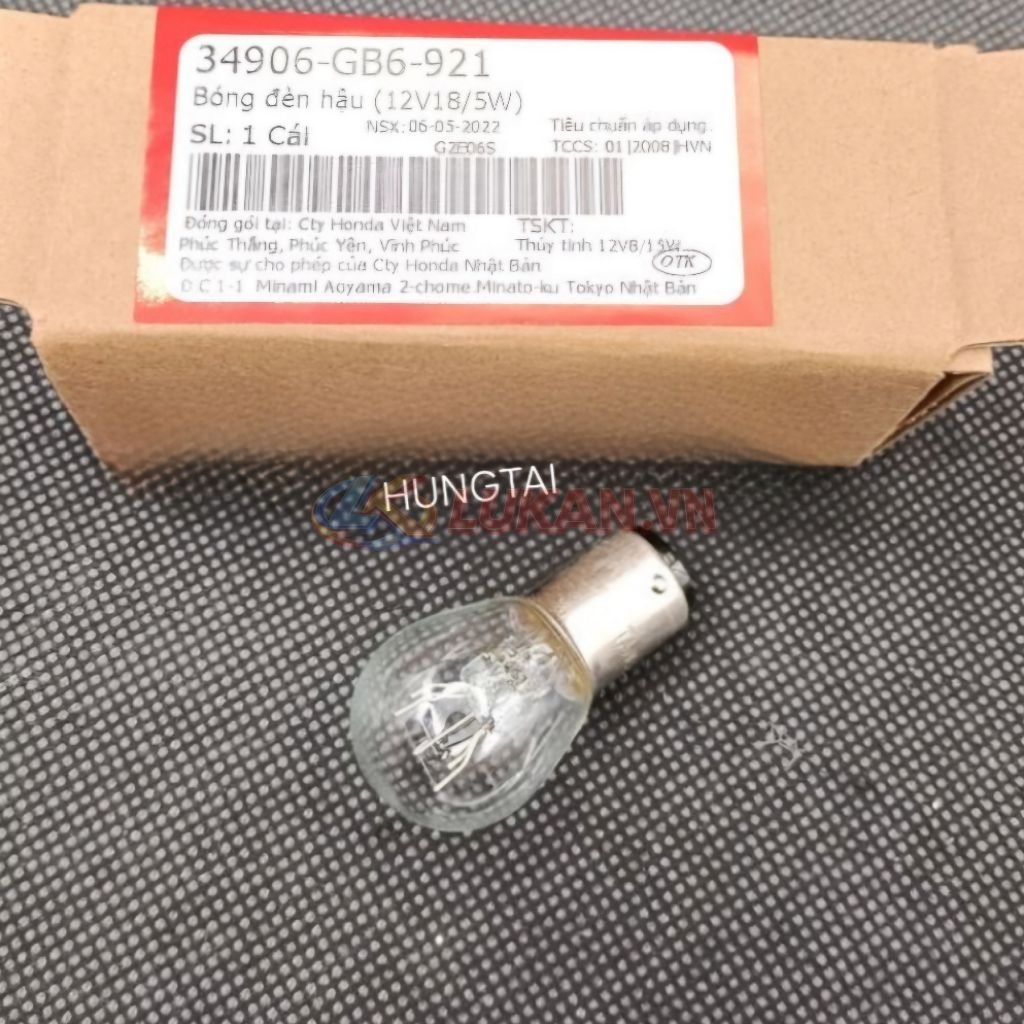 Bóng đuôi đèn lái stop, hậu xe máy Honda.... zin chính hãng (12V18/5W) 34906-GB6-921 - Ảnh 4