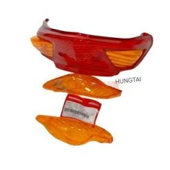 Bộ 5 nắp chụp võ đèn hậu, xi nhan cam WAVE A, RS, S100... zin Honda