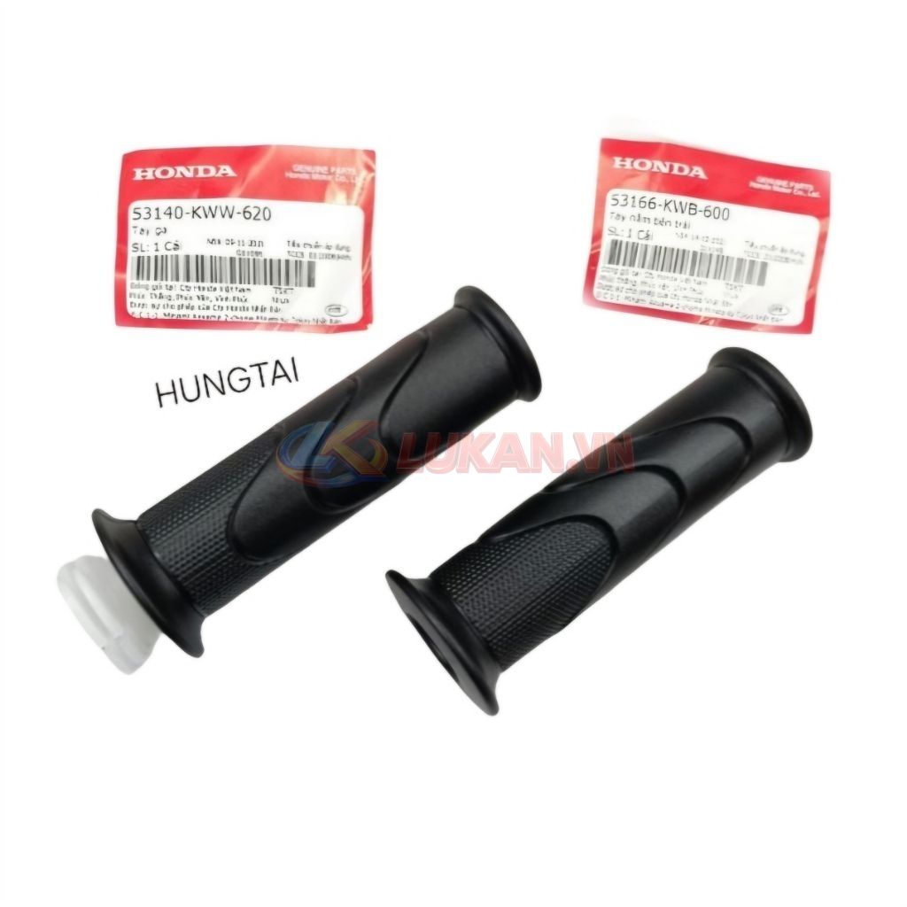 Cặp cao su bao tay nắm, lái WAVE S110, RSX, BLADE, A110... zin 53140-KWW-620, 53166-KWB-600 - Ảnh 4