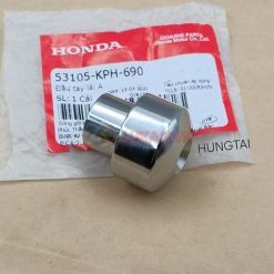 Gù đầu tay lái, trắng inox bao tay nắm WAVE, FUTURE...  zin Honda 53105-KPH-690