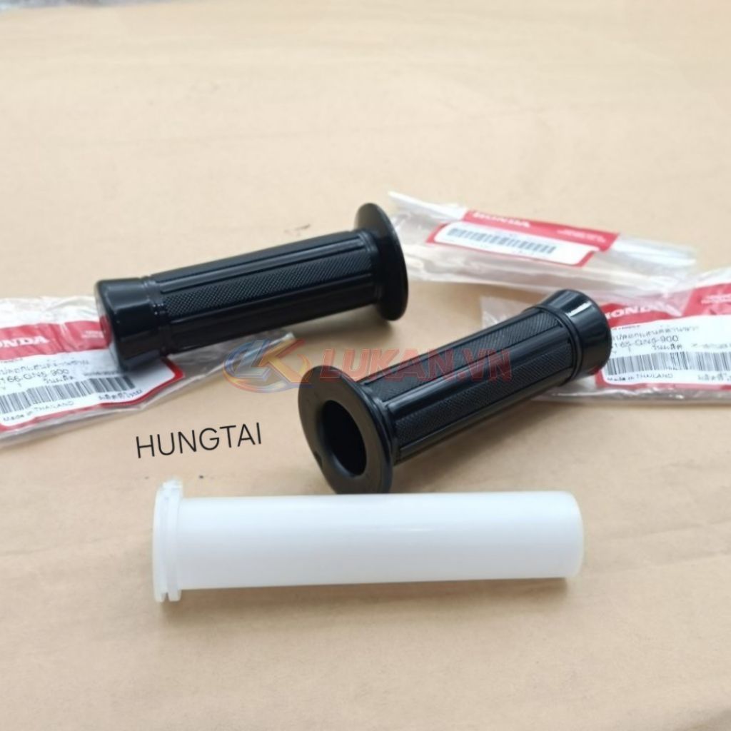 Cặp cao su bao tay lái, nắm xe DREAM Thái luôn ống ga zin 53165-GN5-900, 53166-GN5-900 - Ảnh 4