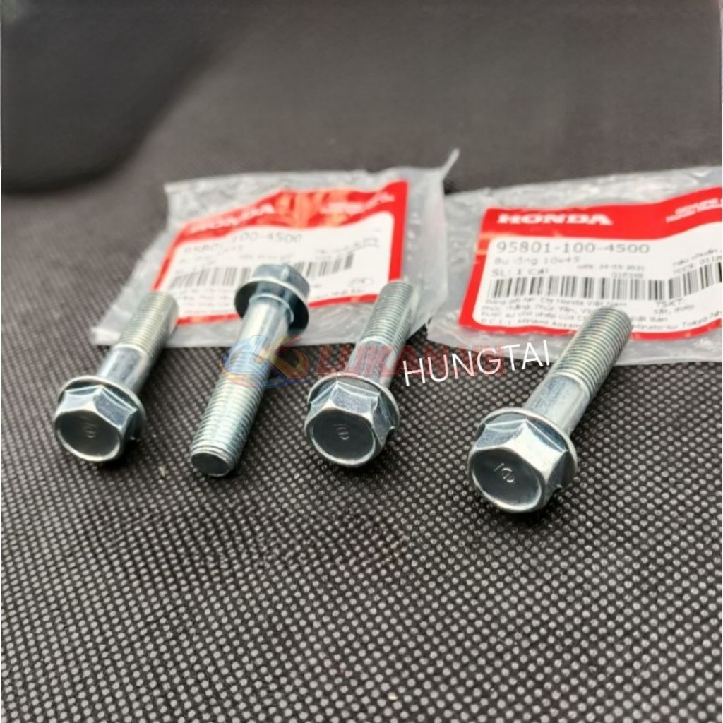 Ốc bắt phuộc trước, chảng ba DREAM, WAVE, FUTURE, WINNER... bu lông 10x45 zin 95801-100-4500 - Ảnh 4