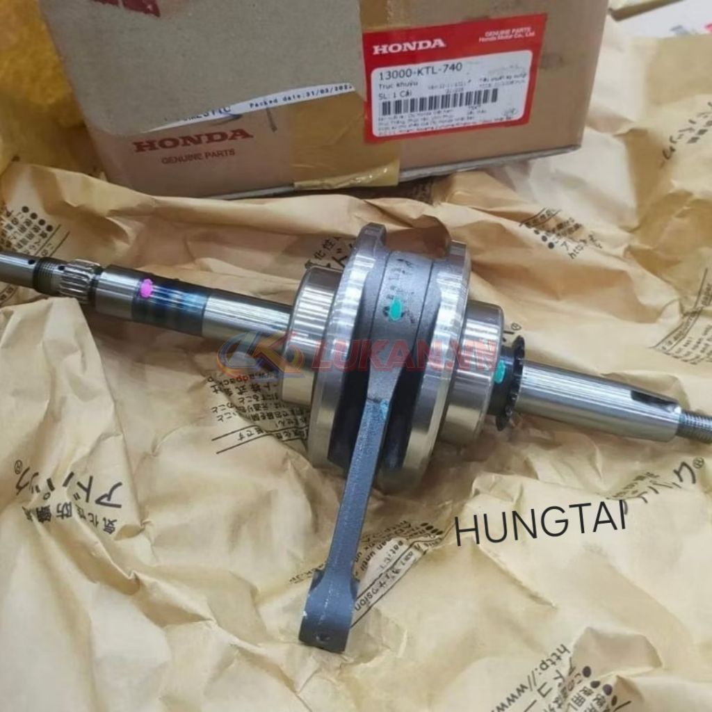 Cây dên trục khuỷu, biên Super DREAM, WAVE ALPHA 100, RSX, RS, S100... zin 13000-KTL-740