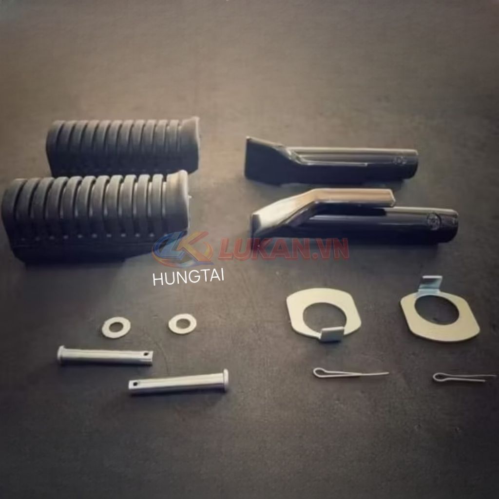 Cặp cao su gác để chân sau WAVE A, RS, S100, FUTURE 2, NEO... zin Honda 50710-KVL-V40 - Ảnh 3