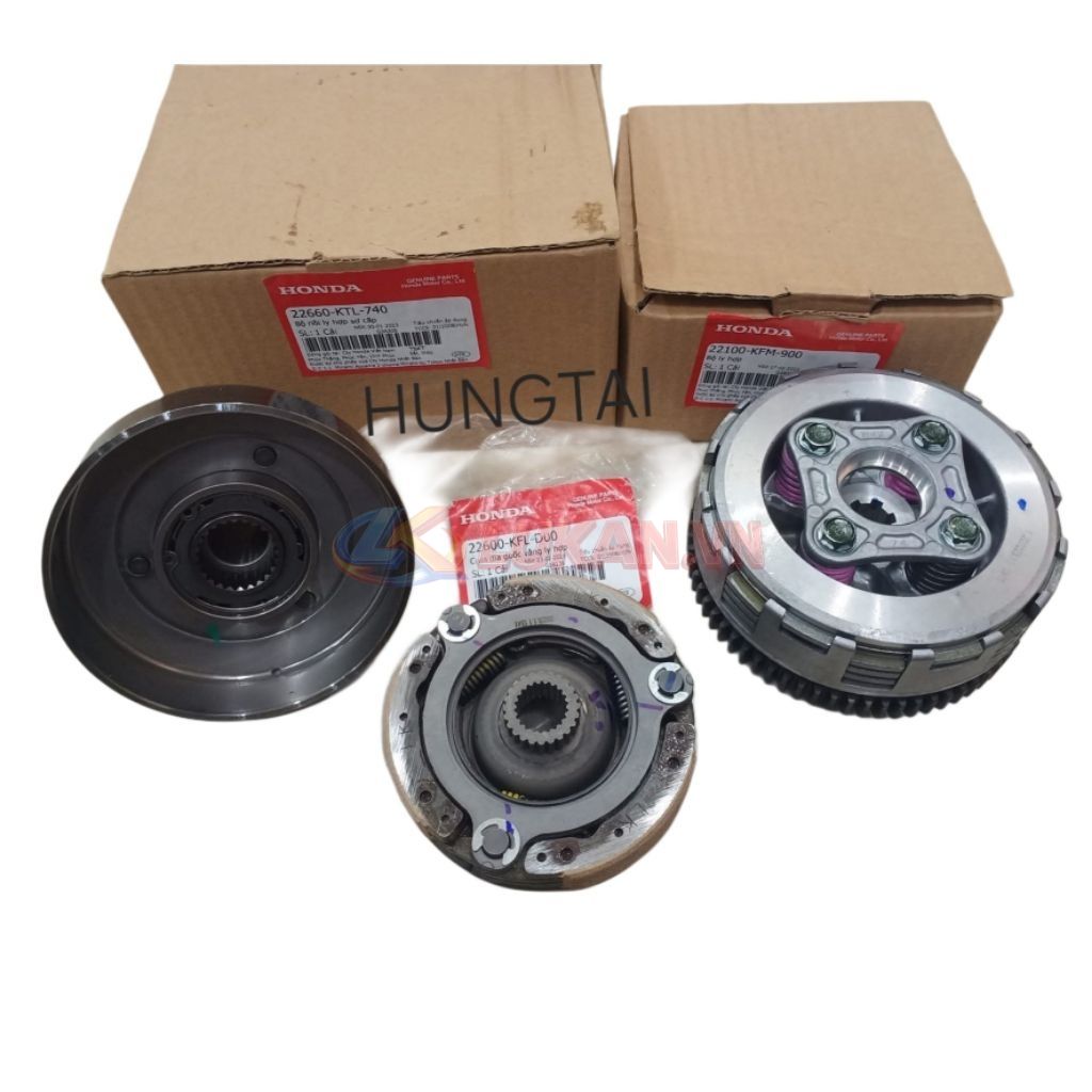 Bộ nhông nồi côn, li hợp WAVE ALPHA, ZX, A, RS, RSX, S100..... zin - Ảnh 5