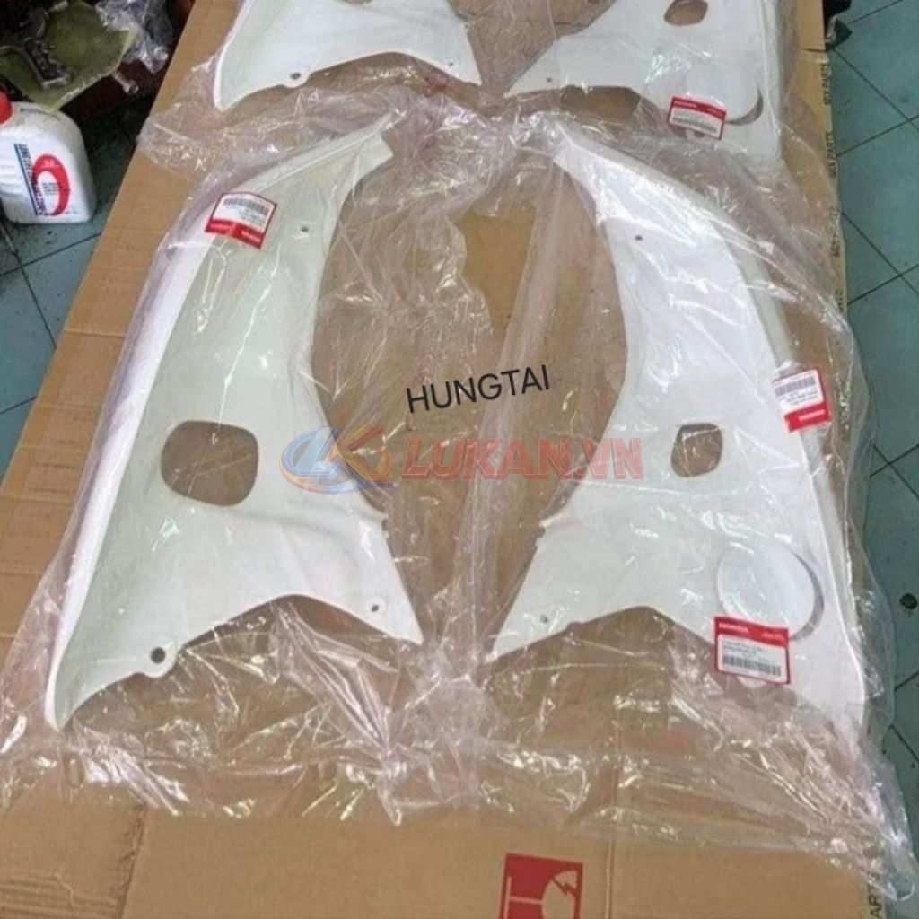 Cặp nhựa cánh bững yếm trắng xe DREAM Lùn zin Honda Thái - Ảnh 2