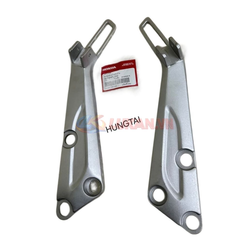Cặp đùi pass nhôm để chân sau dài WAVE Thái zin Honda 50716-KFL-D00, 50715-KFL-D01 - Ảnh 2