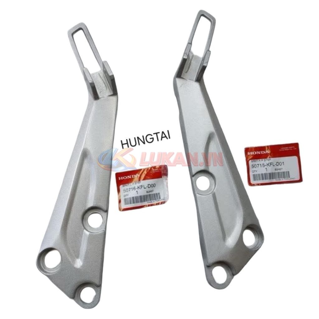 Cặp đùi pass nhôm để chân sau dài WAVE Thái zin Honda 50716-KFL-D00, 50715-KFL-D01 - Ảnh 7