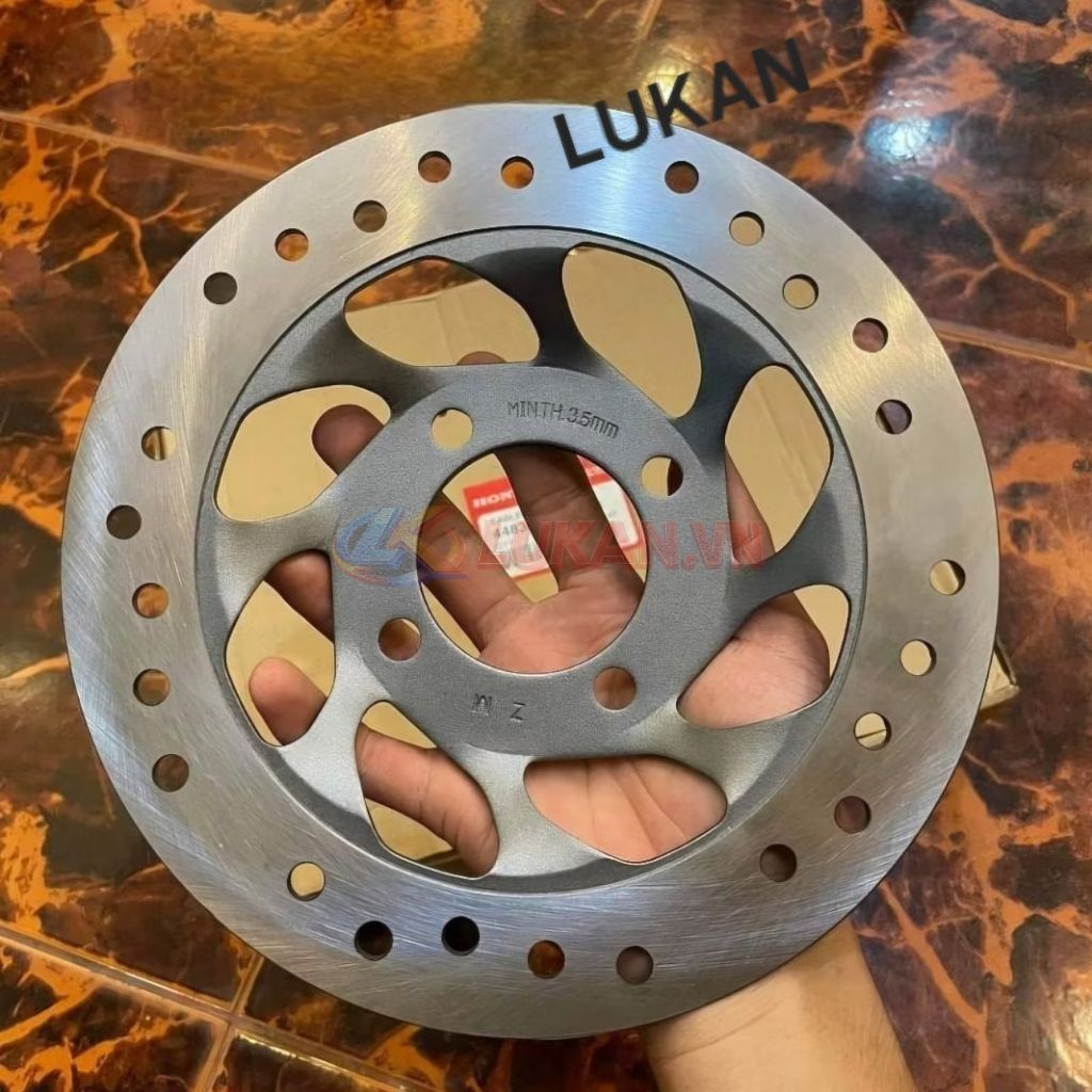 Đĩa thắng, phanh trước WAVE RS, S100, FUTURE NEO, X... vàng zin Honda Thái 45251-KPH-702 - Ảnh 3
