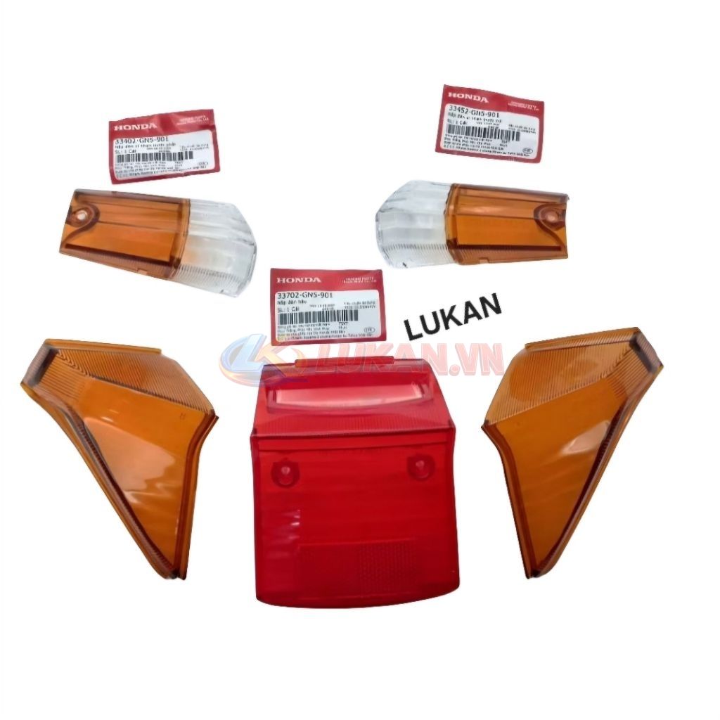 Bộ nắp chụp võ đèn hậu, xi nhan trước sau Super DREAM zin Honda - Ảnh 2