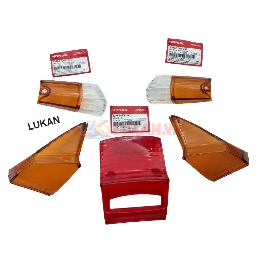 Bộ nắp chụp võ đèn hậu, xi nhan trước sau Super DREAM zin Honda - Ảnh 4