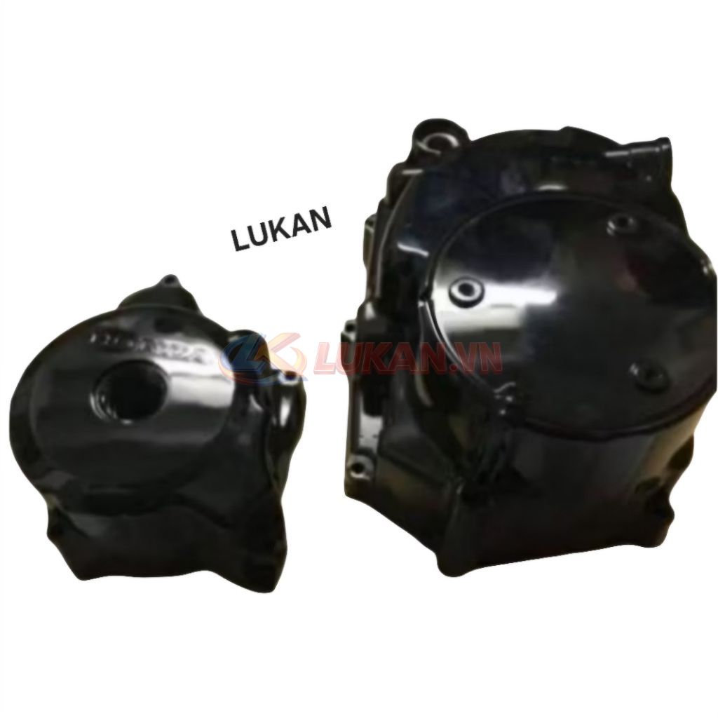 Bộ 4 nắp, ốp lốc máy xe WAVE Thái, ALPHA, A, RS... đen zin Honda - Ảnh 3
