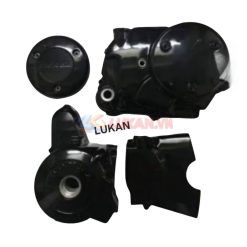 Bộ 4 nắp, ốp lốc máy xe WAVE Thái, ALPHA, A, RS... đen zin Honda