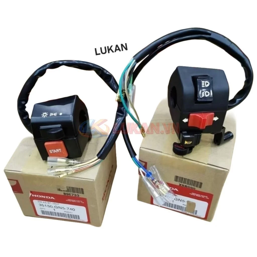 Cặp cùm công tắc điện xe DREAM Thái zin Honda 35150-GN5-740, 35200-GN5-730
