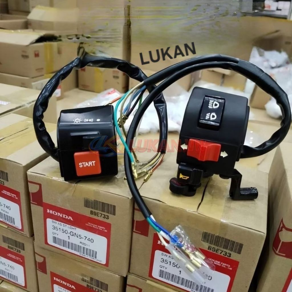 Cặp cùm công tắc điện xe DREAM Thái zin Honda 35150-GN5-740, 35200-GN5-730 - Ảnh 6