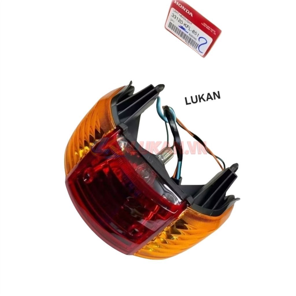 Cụm đuôi đèn hậu, lái stop xe WAVE Thái 110 zin chính hãng 33120-KFL-851 - Ảnh 3