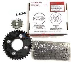 Bộ nhông sên dĩa, xích tải WAVE A, ALPHA, RS, S100, RSX...  zin Honda H0640-KTL-640