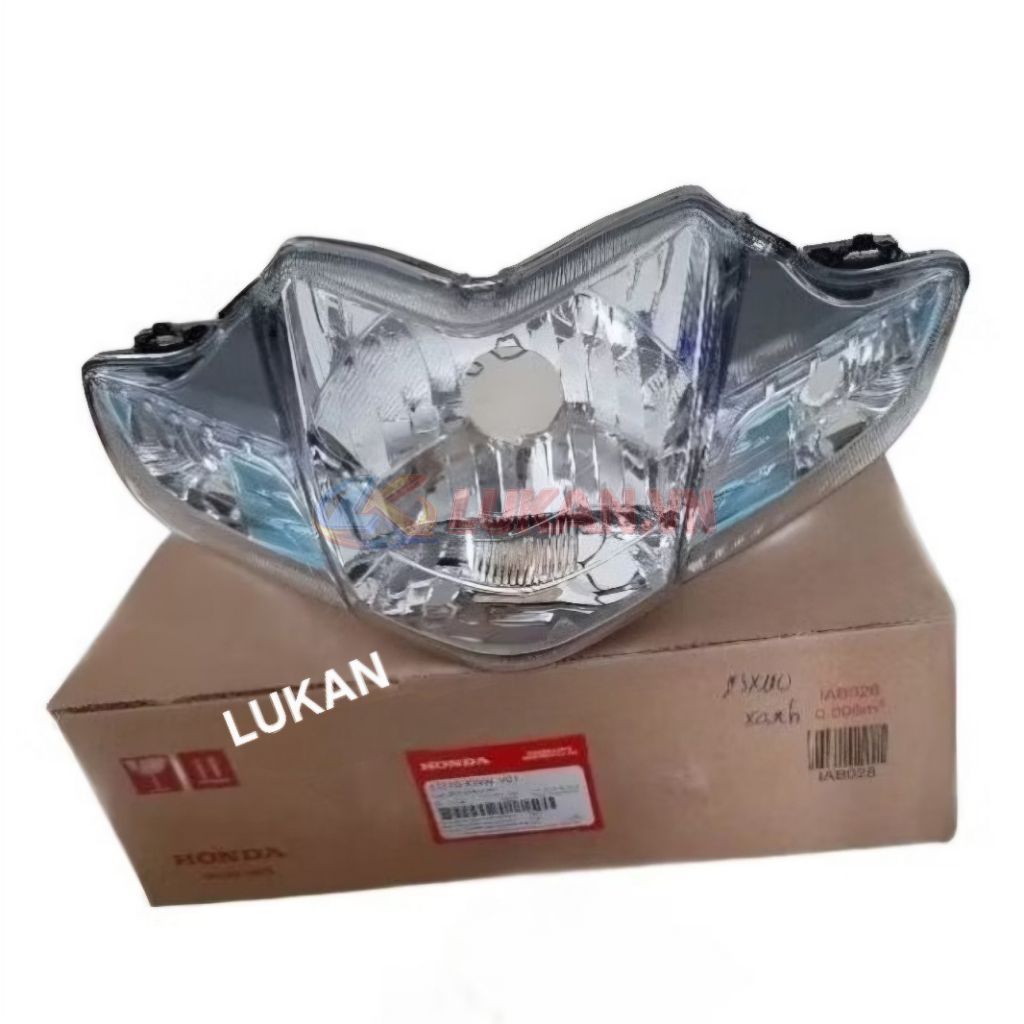 Pha chóa đèn trước xe WAVE S110, RS, RSX... xanh zin chính hãng 33110-KWW-V01