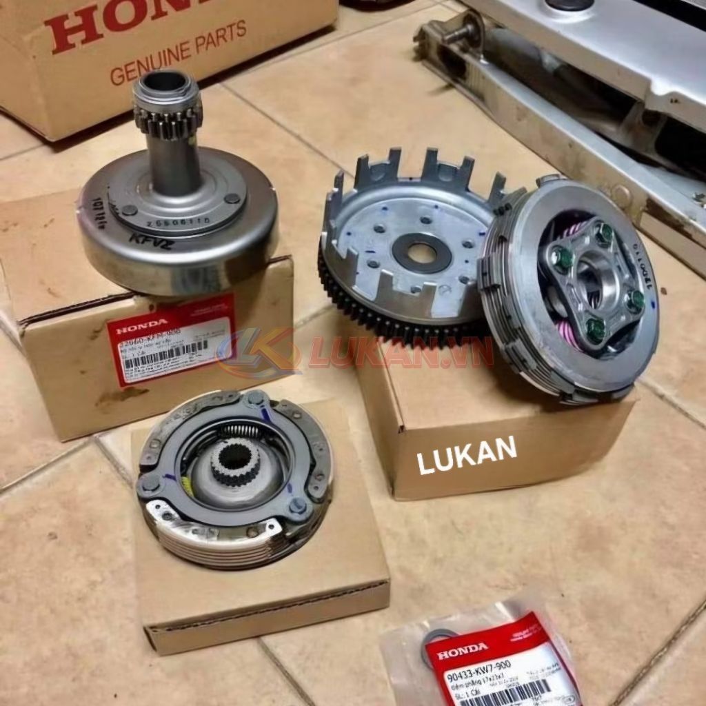 Bộ nhông nồi côn, li hợp WAVE ALPHA, ZX, A, RS, RSX, S100..... zin - Ảnh 6