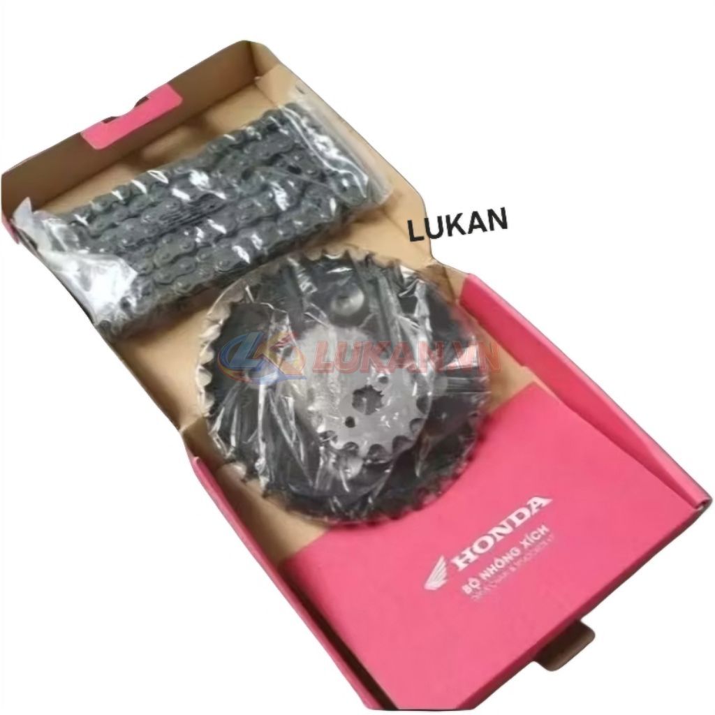 Bộ nhông sên dĩa, xích tải FUTURE 2, NEO, MẬP, LED, WAVE 125.... zin Honda - Ảnh 4